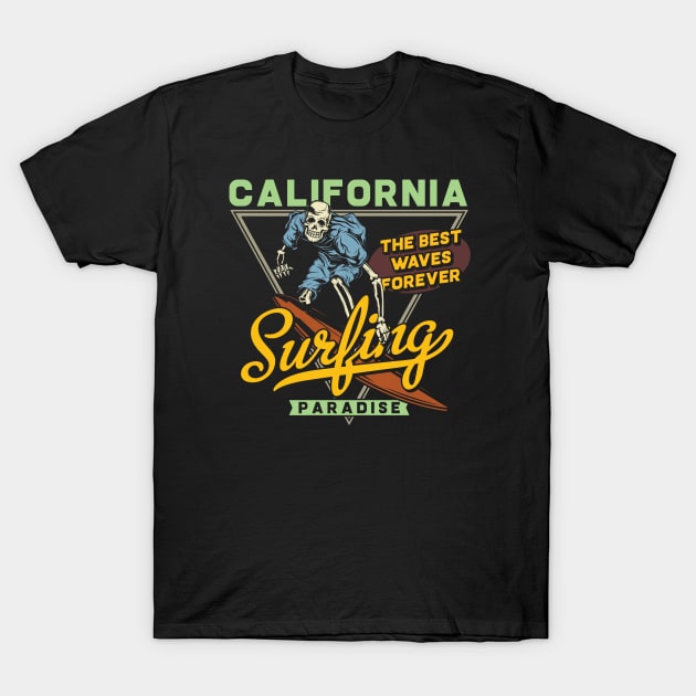 California Surfing T-Shirt by JabsCreative